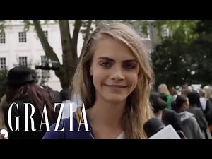 'I never regret an outfit' Cara Delevingne at London Fashion Week
