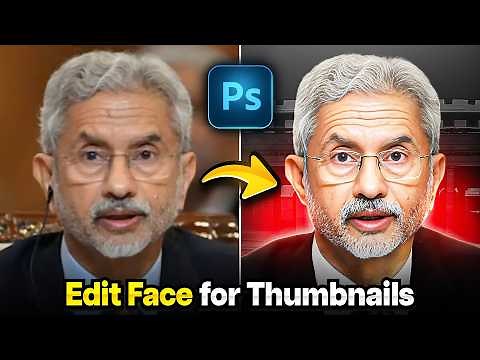 PHOTOSHOP Face Editing HACKS to Boost Your Thumbnails!