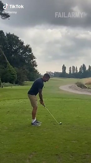 In baseball, that’s a foul. Here, it’s just foul. 🏌️‍♂️🤣#FailArmy