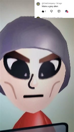 Making a Mii every day! (pt.49) #Mii #Wii #Nintendo #NintendoWii #Grey #Alien #GreyAlien #Space