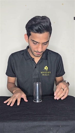 Floating Coin in Glass Magic Trick Levitation Inside Glass! #shorts