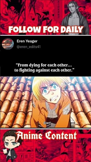 “From Brothers to Enemies 💔 | Eren & Armin – Attack on Titan”