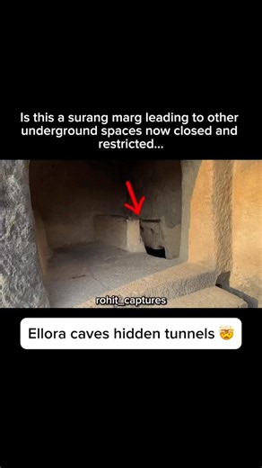 Hidden way in Ellora #history #elloracaves #ancient #ytshorts