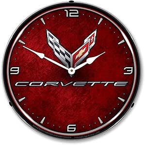 C8 Corvette Backlit LED Lighted Clock