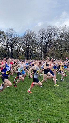 Is this one of the greatest sights in athletics? 😍 This was the start of the senior and U23 men’s race at this past weekend’s Liverpool Cross Challenge 🌳 Just look at how many people competed at the event at Sefton Park 🤯 | Athletics Weekly