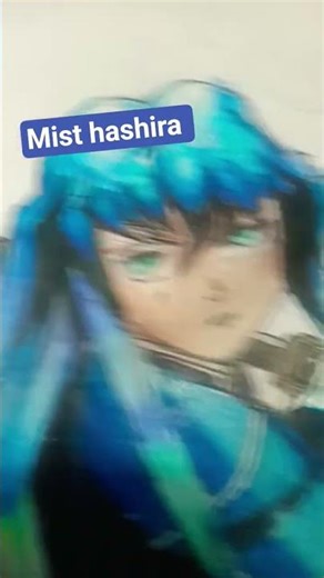 I draw Muichiro Tokito with pencil colours #art #ultrainstinctart #anime #saiyaanart