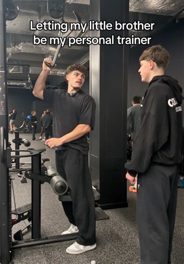 Part 4…(zero personal training done this time round) #gymhumour #brothers #fitness #fyp @Gymshark