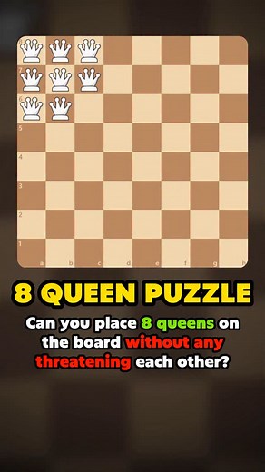 Chess.com on Instagram: "Can you FIND A SOLUTION for 8 QUEEN PUZZLE?"