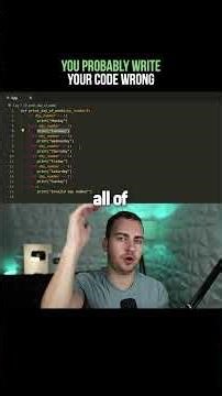 Do not write your code like this.