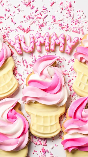 467K views · 558 reactions | Do you know what I used as the inspiration for these "yummy" ice cream cookies?? Here's the full tutorial: https://www.sweetambs.com/tutorial/pink-ice-cream-cookies/ My Ultimate Guide To Royal Icing: https://www.sweetambs.com/tutorial/royalicing/ Find these supplies in my Amazon store: https://www.amazon.com/shop/sweetambs | SweetAmbs | Facebook