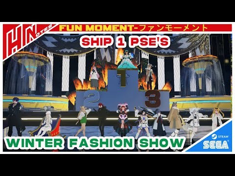 【PSO2NGS】Fun Moment:Ship 1 PSE's Winter Fashion Show