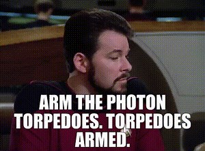 - Arm the photon torpedoes. - Torpedoes armed.