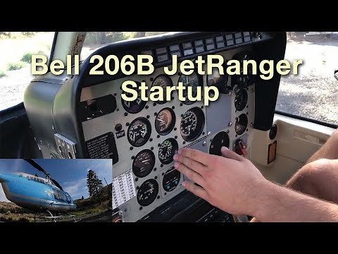 Bell 206B III JetRanger Startup