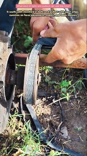 Genius Trick to Remove a Stuck V Belt Without Tool
