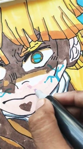 I made a sketch of zenitsu last form #speedsong #song #dance