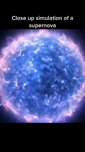 Close up simulation of a supernova. @everything_astro #fyp #foryou #foryoupage