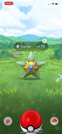 SHINY STARYU CATCH ON POKEMON GO!!! #pokemongo #shinypokemon #staryu