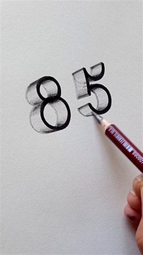 HOW TO ILLUSION 3D NUMBERS HR Arts . . #drawing #illusion #design #arts #sketch #Hrarts | HR Arts