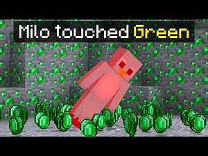 Minecraft, But You CAN'T Touch The Color GREEN