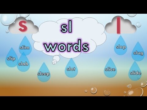 consonant blend "sl" | word family "sl" | sl words | sl family words | sl blend words | #phonics