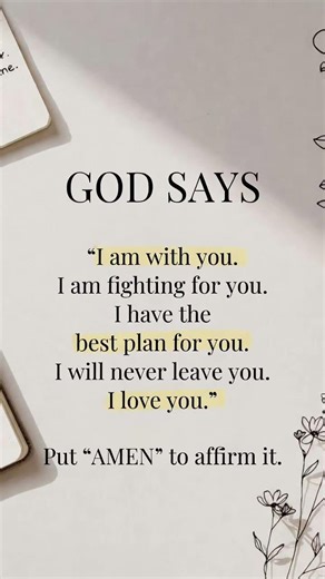 God Says: I Am With You | Trust God’s Plan & Comment “AMEN” 🙏