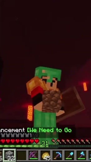 this scene sokher gamer in nether portal.(java edition).#minecraft