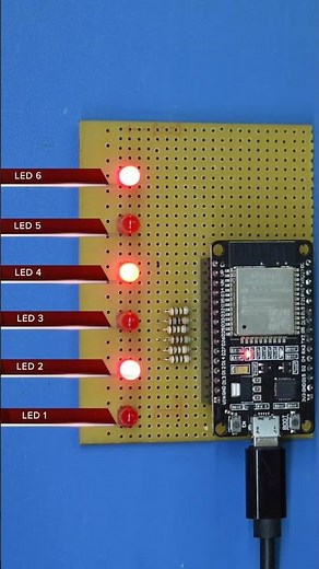 LED Alternate Flash with ESP32 |Quick Guide #diycircuit #ledchaser #ledcircuit #esp32project #esp32
