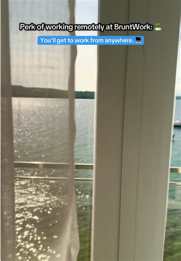 Perk of working remotely at BruntWork: you'll get to work from anywhere. 💻🏝️ #fyp #wfh #foryou #foryoupage #workfromhome #bruntwork #VA #virtualassistant #freelance #job #jobs #work #worklife