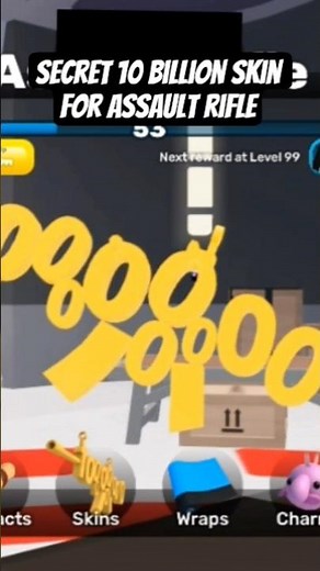 Secret 10 Billion Skin for Assault rifle!!! #roblox #rivals #secret #10billion #shorts