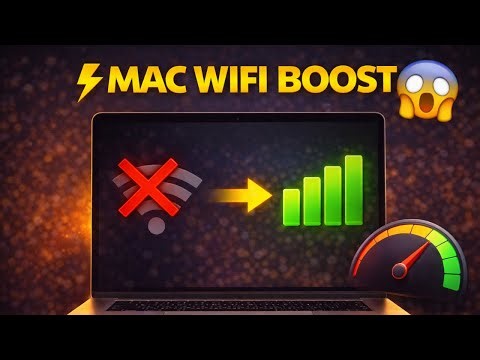 MacBook Wi Fi Is Slow 🔥 Fix Weak Signal & Boost Speed with Hidden Apple Settings