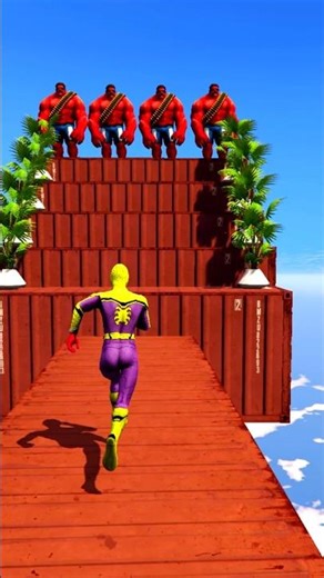 GTA 5 Epic Water Ragdolls | Spider-Man Jumps / Fails ep.413 #shorts