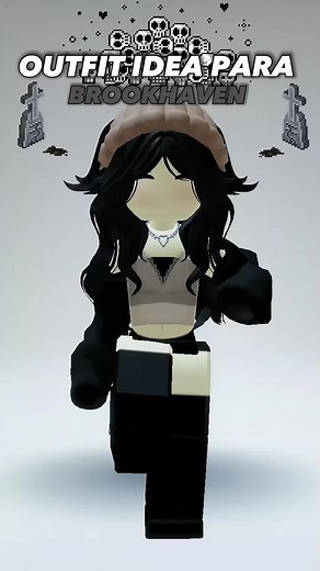 Outfit Ideas for Brookhaven: Dark Girl Roblox Avatar