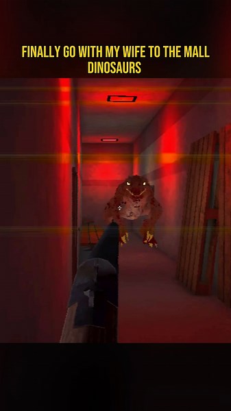 A Game were you have to hunt Dinos in a mall | Blood Mall Retaped #bloodmall #games