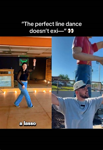 “The perfect line dance doesn’t exi—“ 👀 #lasso #linedances #linedance | line dancing