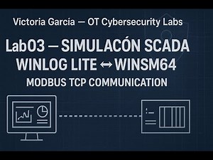 Simulación SCADA con Winlog Lite y WinSim64 (Modbus TCP)