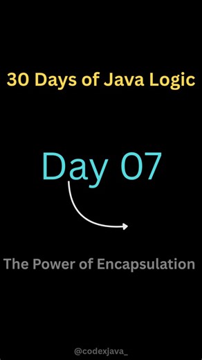 Code X Java on Instagram: "Day 7/30: Encapsulation is NOT just about Hiding! 🔐💊 If you make everything public, you lose control. Here is why Encapsulation is a programmer's best friend. 📍 The "Vending Machine" Logic: Imagine a Vending Machine. If the money slot was public, anyone could just change the price of a Coke to $0. But it’s Encapsulated. You can only interact with it through the buttons (Methods). The machine checks if you paid enough (Validation) before it changes its internal state