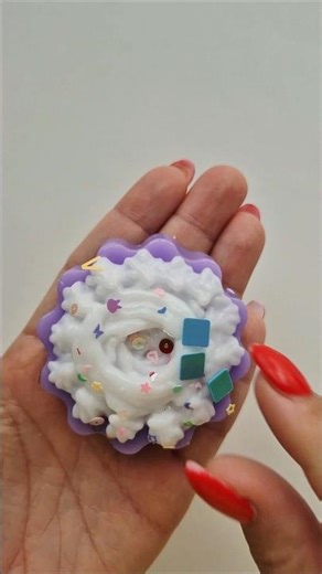 SQUISHY PURPLE CAKE ASMR #shorts