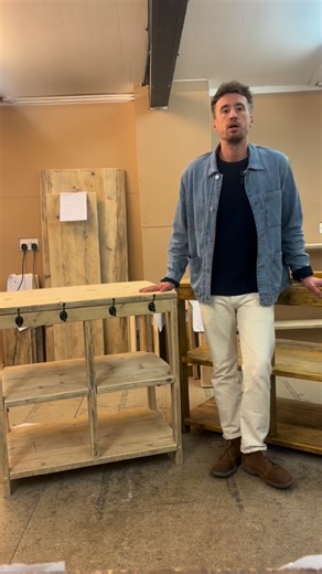 Our rustic butchers blocks are proving to be very popular lately, and we are making a lot of these in the workshop. . Great for an additional kitchen unit or as a mini kitchen island, these have great storage as well as provide a beautiful rustic centrepiece. Available to customise to your needs, just let us know what you’d like. . Available in a variety of stains and finished in food safe top oil. . #rusticfurniture #kitchendesign #kitchen #rustickitchen #butchersblock | The Dancing Woodman