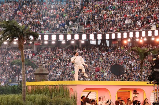 How did Bad Bunny's Super Bowl halftime show viewership compare to Turning Point's?