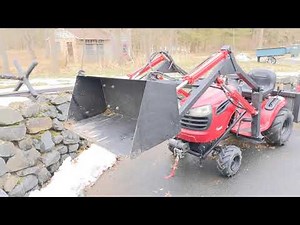 Front-end Loader on a Lawn Tractor, What I Learned