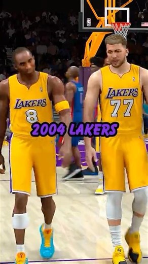 I Put Luka On The 2004 Lakers For Redemption #lukadoncic #shaquilleoneal
