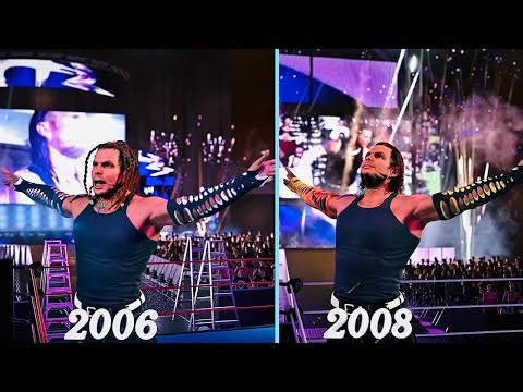 Evolution of Jeff Hardy Entrance 1999 -2008 - WWE 2K25