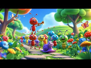 The Busy Bug Parade 🐞 | Fun Kids Song | Marching Insects Dance & Music for Children