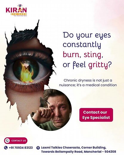 Dry Eyes? Burning, Gritty Eyes Explained | Causes & Treatment | Kiran Eye Care
