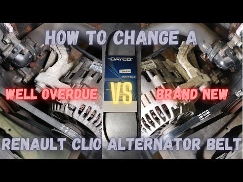 Renault Clio 1.2 How To Change Alternator Drive Belt
