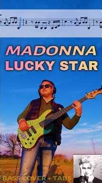 Madonna - Lucky star (bass cover + play along TABs)