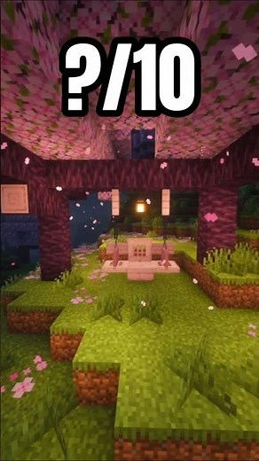 CHERRY SWINGS IN MINECRAFT🍒 #minecraft #minecraftshorts #usa