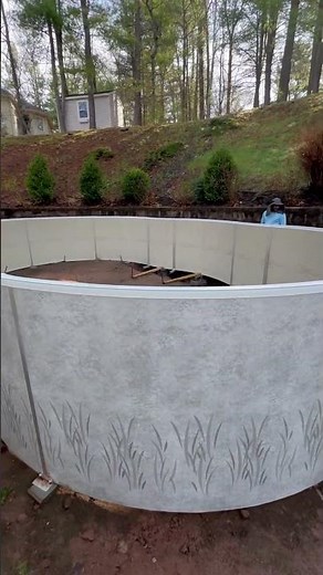 Small above ground pool build #poolguy #diypools