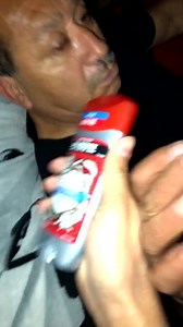 Guy pranks sleeping dad with deodorant phone, Los Angeles, CA - 04 Sep 2019