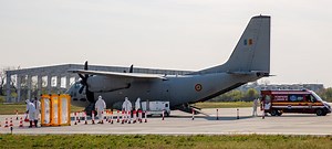 The C-27J twin-engine tactical transport plane